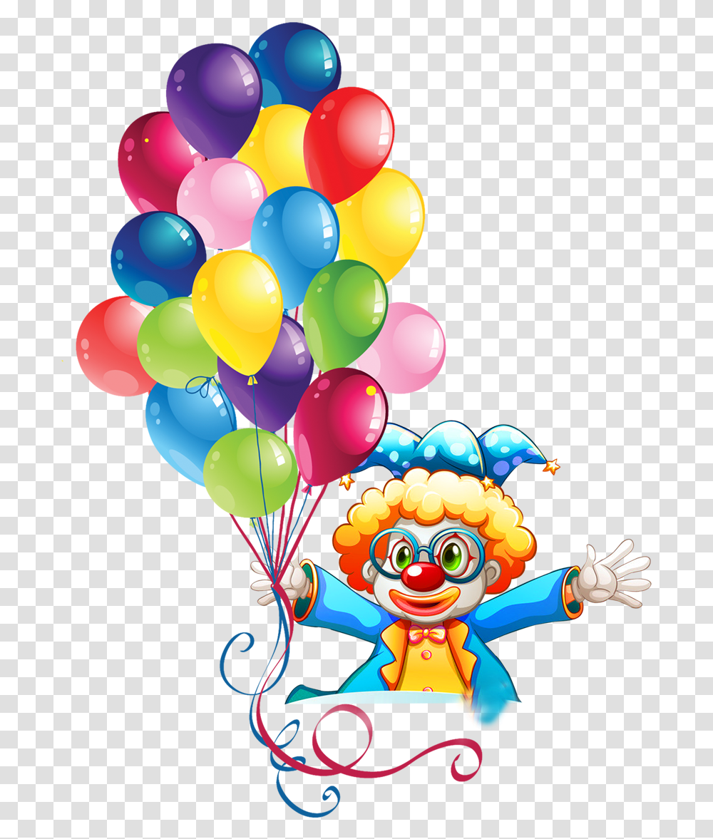 Clown Clipart Birthday Cake Balloons Clown Holding Balloons, Performer, Person, Human Transparent Png