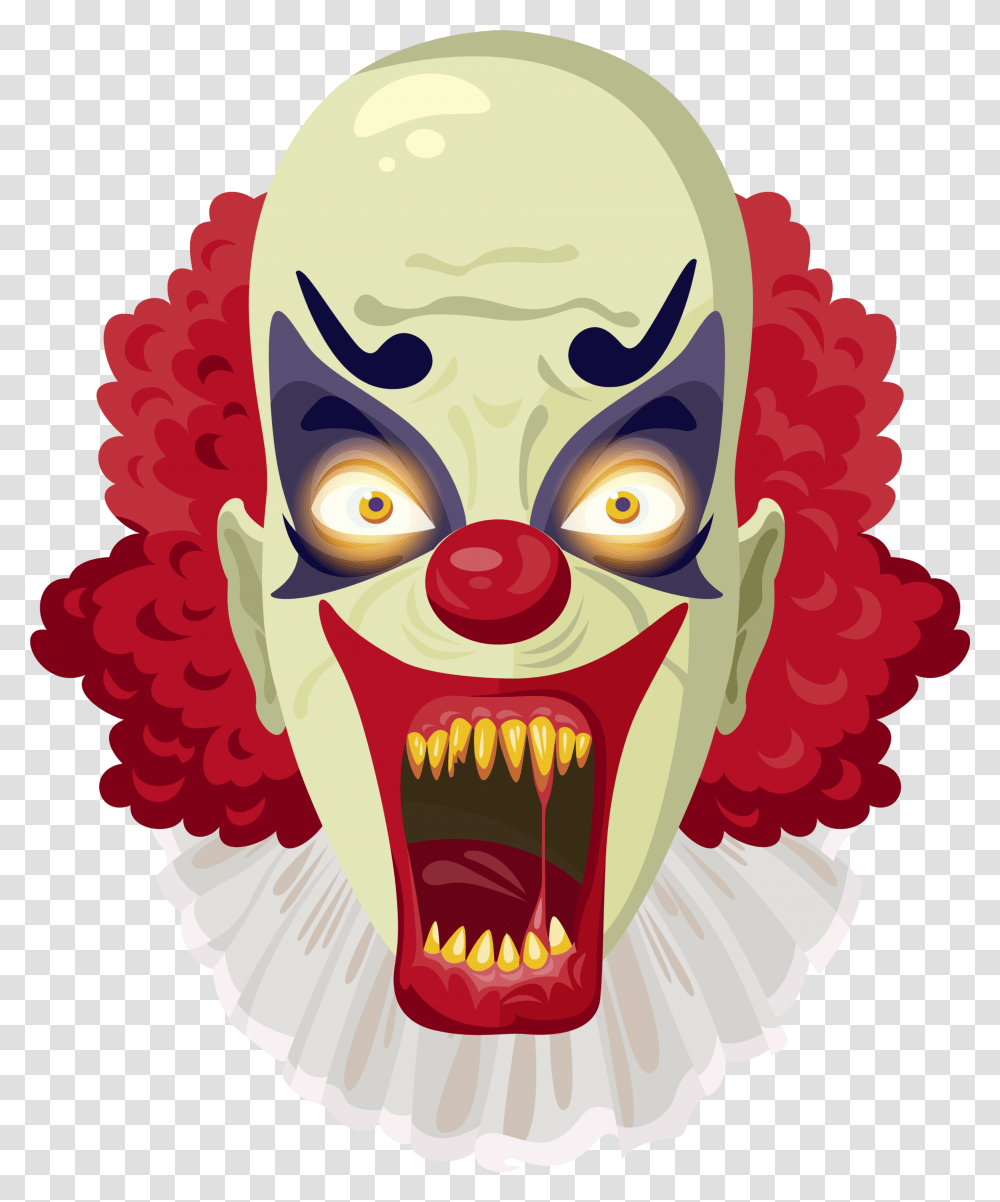 Clown Clipart Face Free Halloween Clown Clipart, Performer Transparent Png