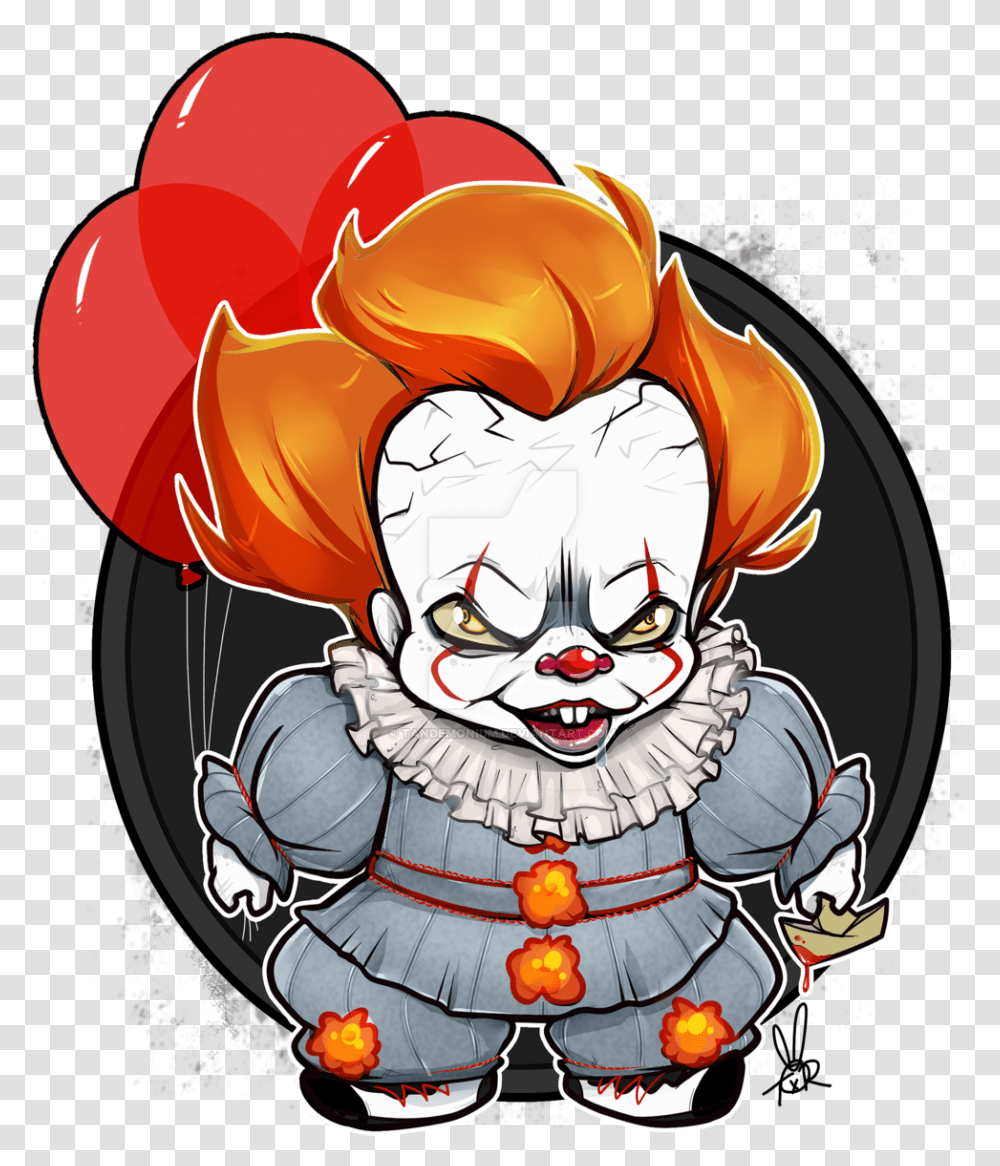 Clown Clipart Pennywise Chibi Pennywise, Helmet, Apparel Transparent Png