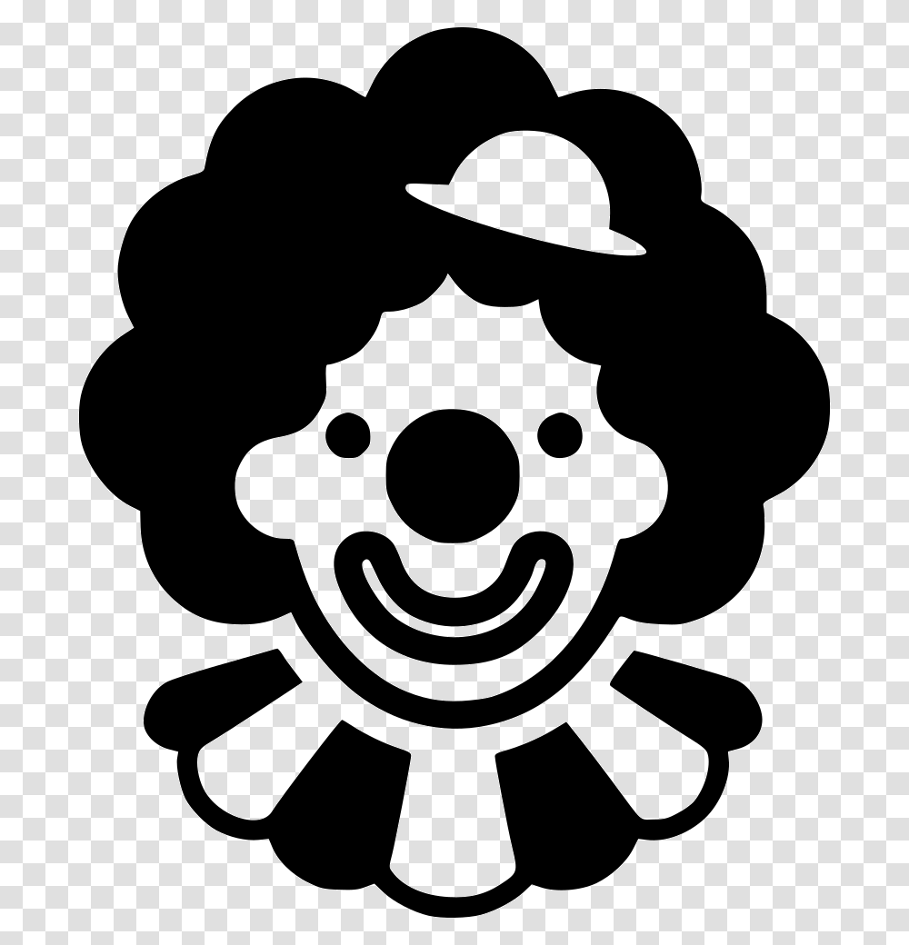 Clown Clown Icon, Stencil, Person, Human Transparent Png