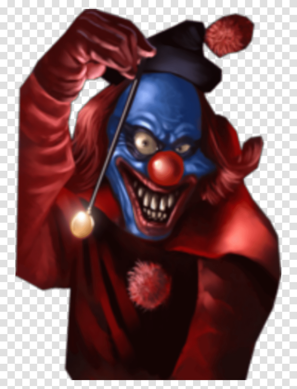 Clown Creep Dark Halloween Darkart Red Ftestickers Scooby Doo Villain Fan Art, Performer, Person, Human Transparent Png