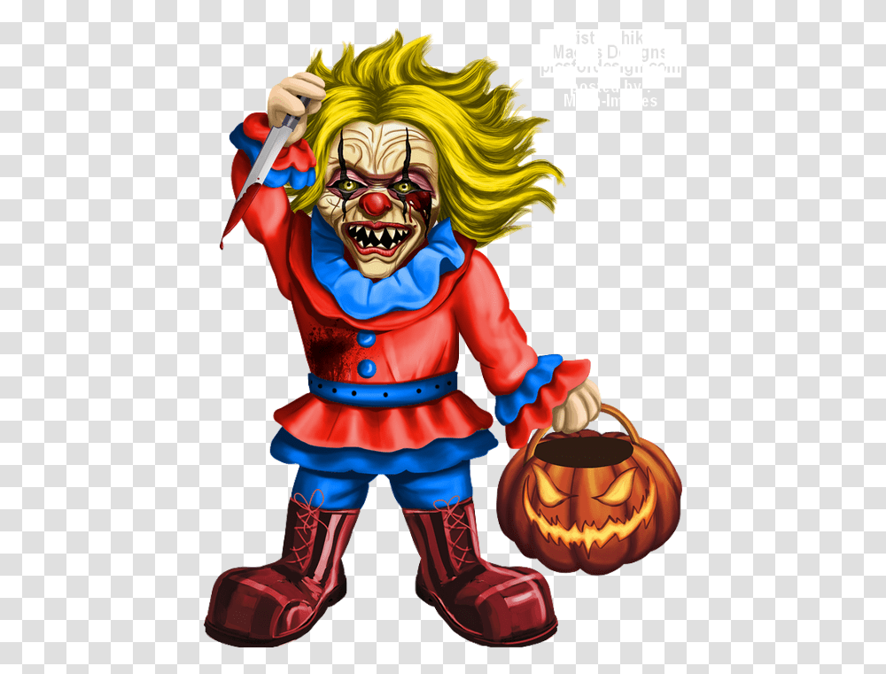Clown Effrayant Tube Halloween Scary Clown, Performer, Person, Human, Leisure Activities Transparent Png
