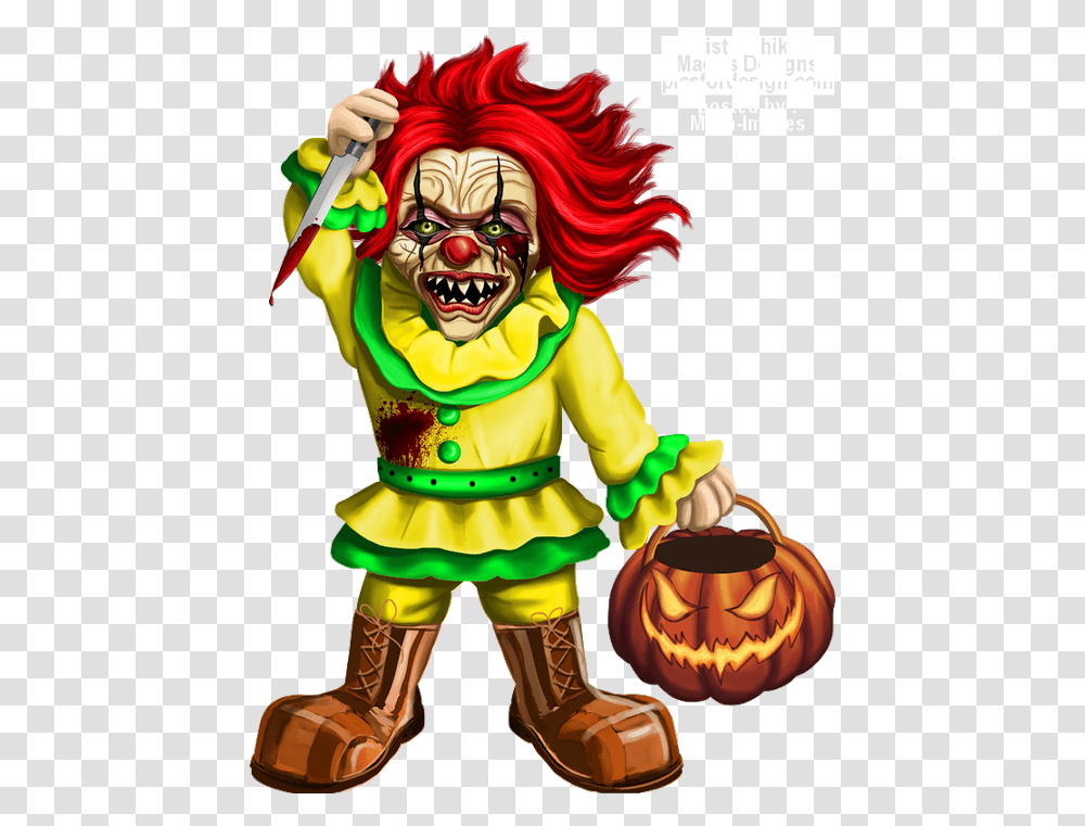 Clown Effrayant Tube Halloween Scary Scary, Performer, Person, Human, Costume Transparent Png
