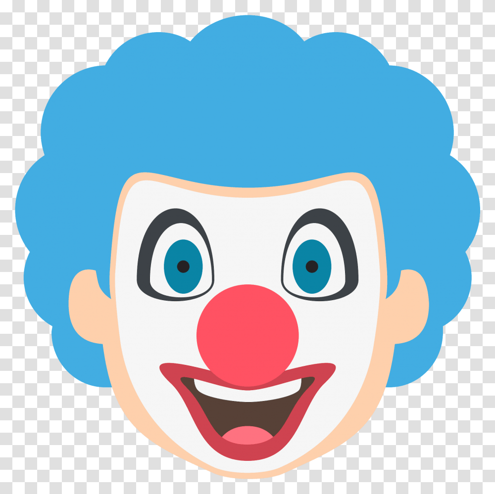 Clown Face Emoji Clipart Christmas Clown Emoji, Performer Transparent Png