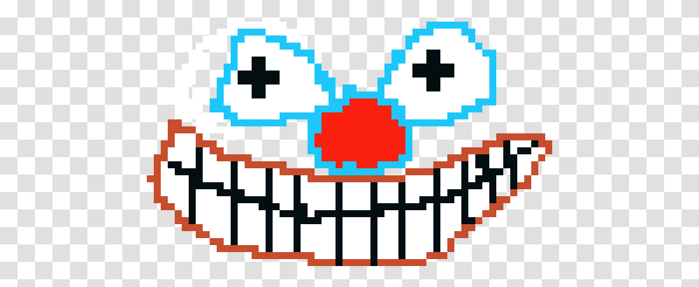 Clown Face Pixel Art Maker Circle, Rug, Super Mario, Pac Man, First Aid Transparent Png