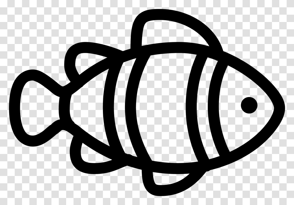 Clown Fish Icon Download Clown Fish Cartoon Outline, Gray, World Of Warcraft Transparent Png