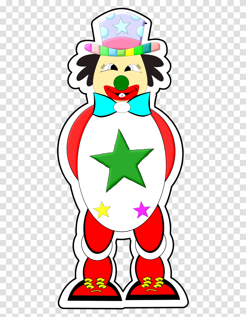 Clown Free, Star Symbol Transparent Png