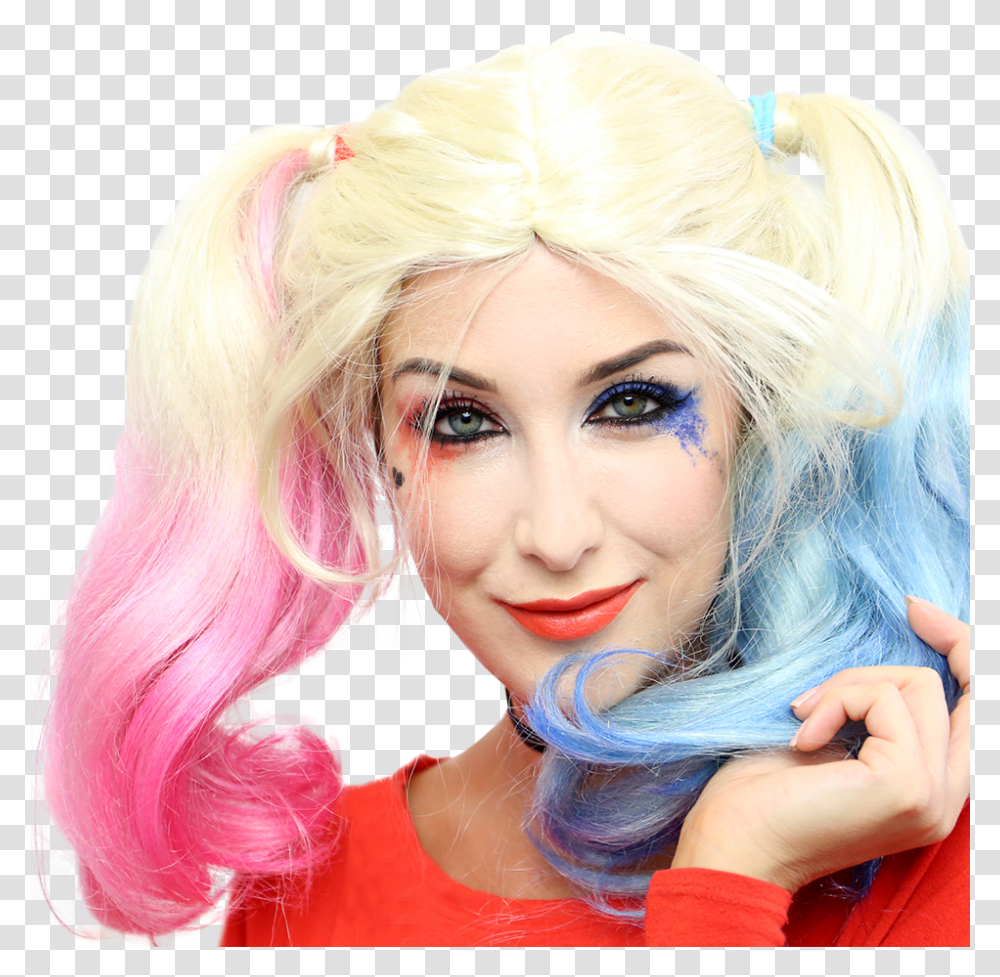 Clown Hair Girl, Wig, Person, Human, Finger Transparent Png