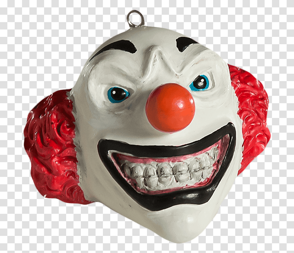 Clown Head Horror Ornament, Performer, Snowman, Winter, Outdoors Transparent Png