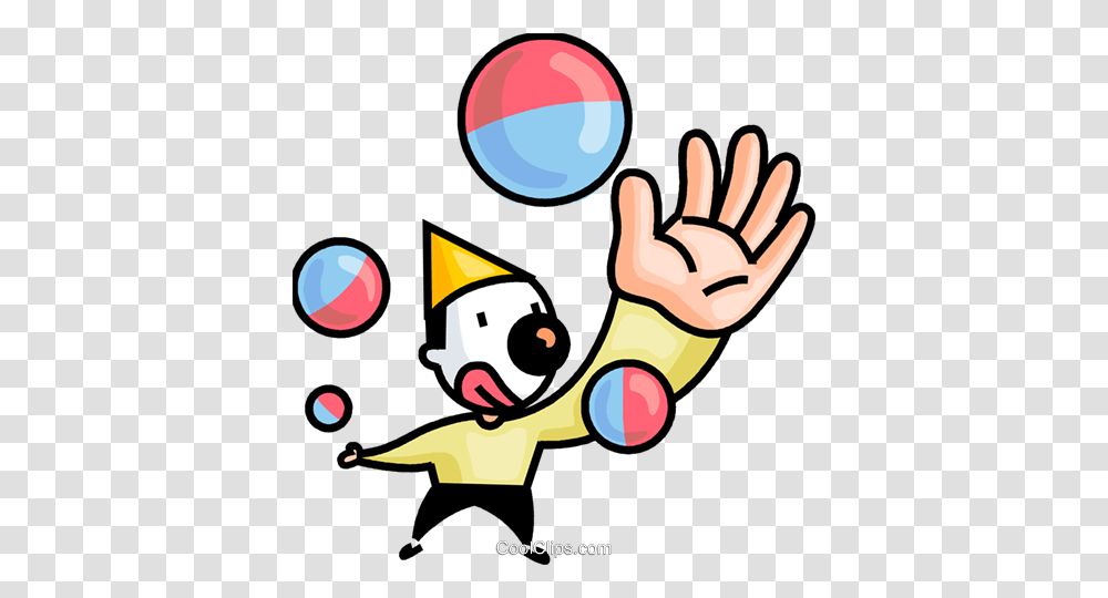 Clown Juggling Balls Royalty Free Vector Clip Art Illustration, Performer, Poster, Advertisement Transparent Png