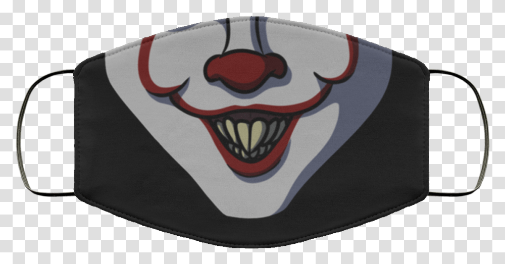 Clown Mouth It Pennywise Face Mask Halloween Jason Voorhees Face Masks, Meal, Food, Plectrum, Dish Transparent Png