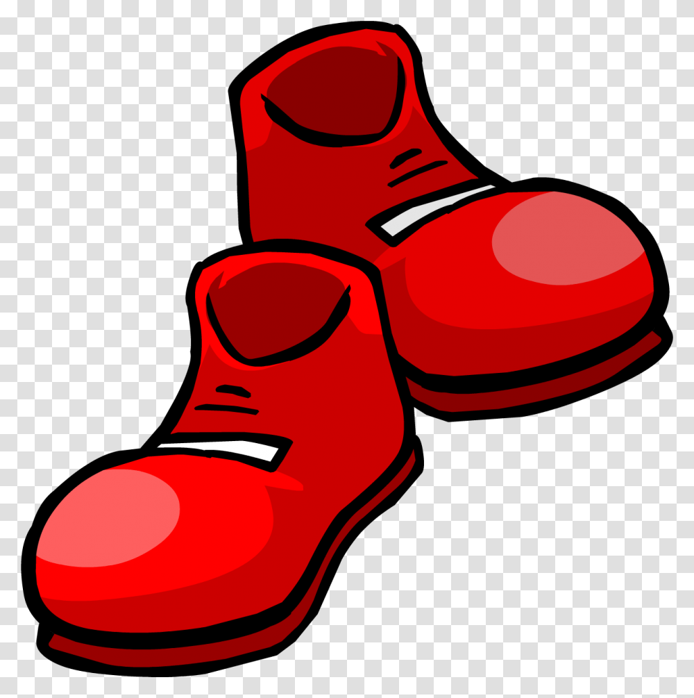 Clown Shoes Red Shoes Cartoon, Apparel, Footwear, Boot Transparent Png