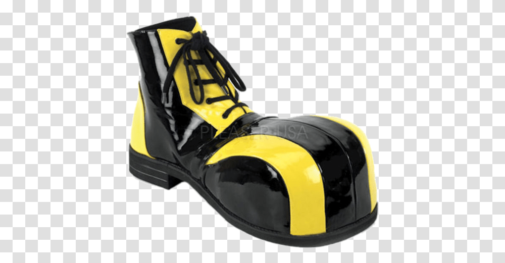Clown Shoes Yellow And Black Clown Shoes, Apparel, Helmet, Footwear Transparent Png