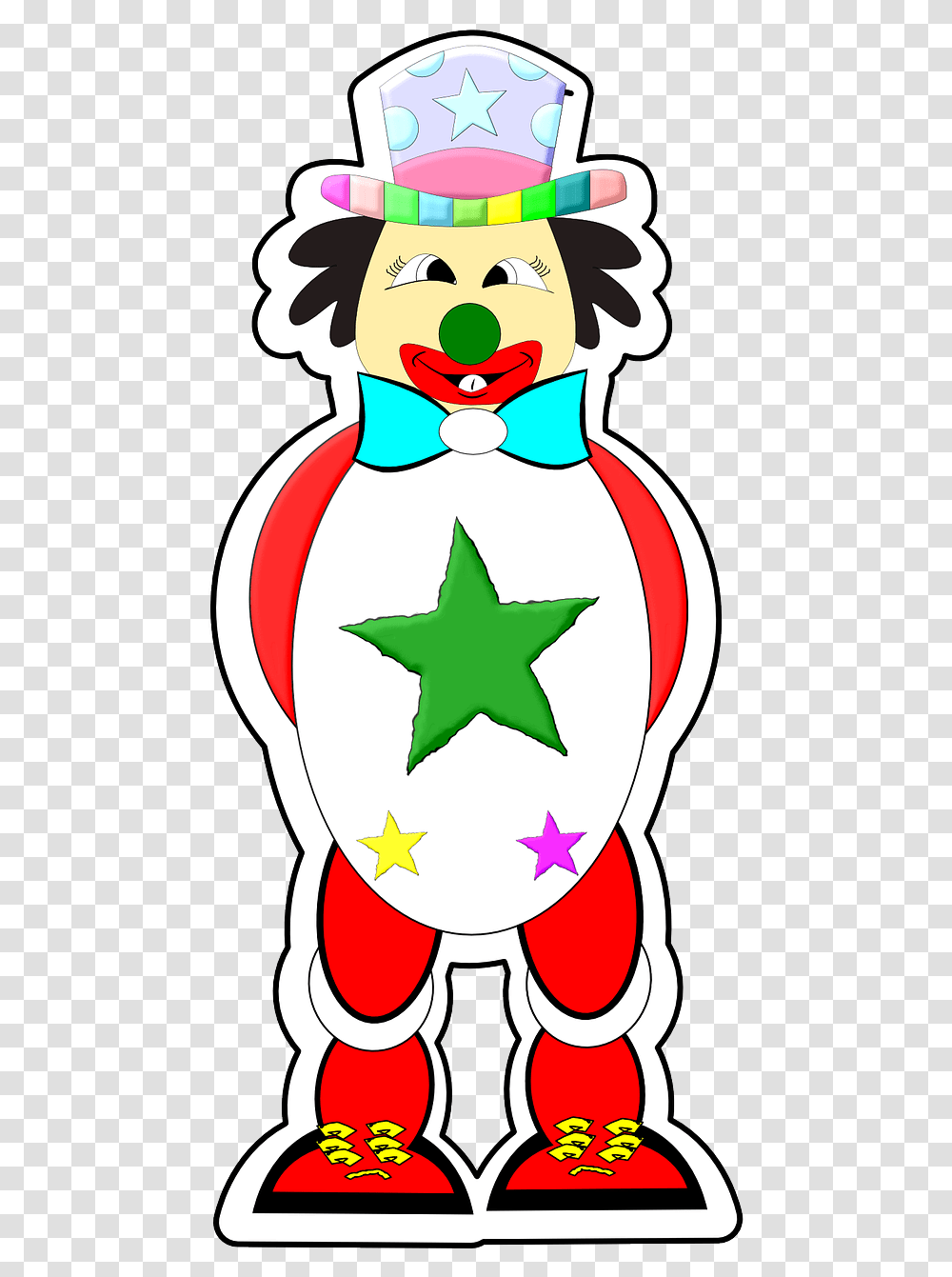 Clown, Star Symbol Transparent Png