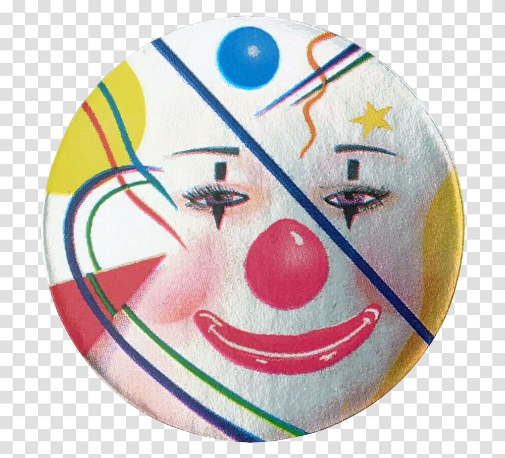 Clown Sticker By Lisa Frank Circle, Performer, Rug, Baseball Cap, Hat Transparent Png