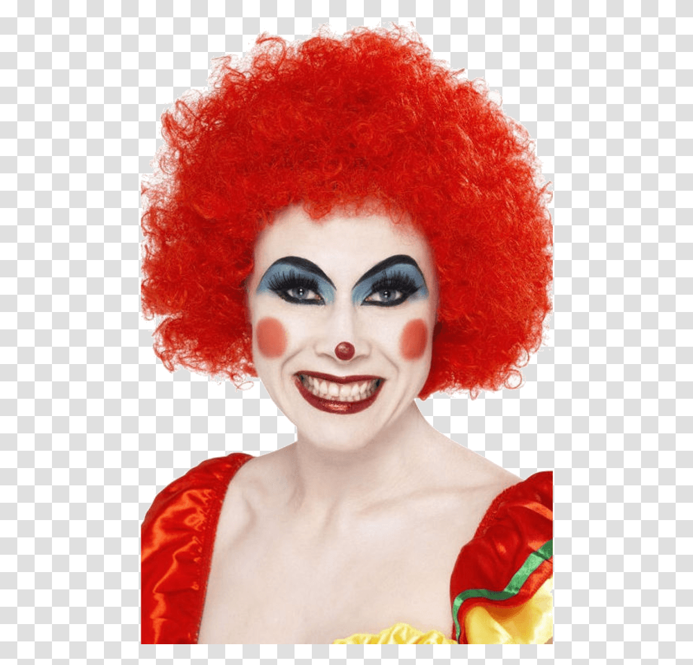 Clown Wig Clown Wig Red, Performer, Person, Human, Hair Transparent Png