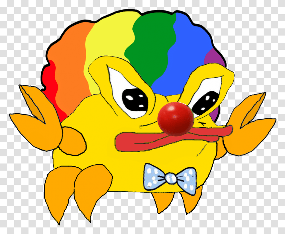 Clown Wig Honkler Crab, Pac Man, Animal Transparent Png