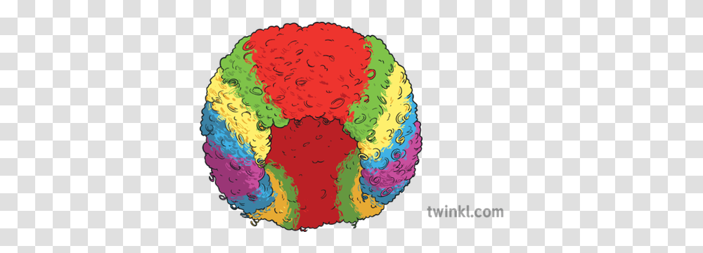 Clown Wig Illustration Circle, Graphics, Art, Modern Art, Doodle Transparent Png