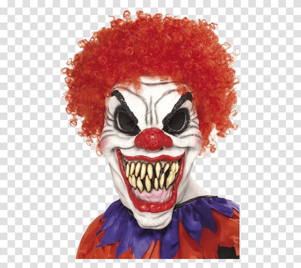 Clown With Big Teeth, Performer, Person, Human, Hair Transparent Png