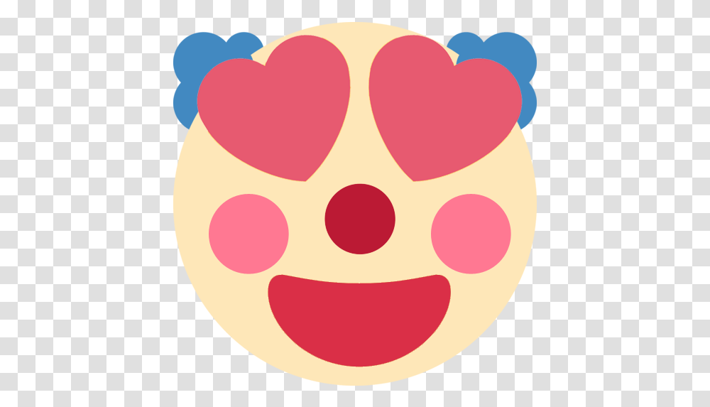 Clownhearteyes Heart Eyes Emoji Discord, Rug, Food, Produce, Angry Birds Transparent Png