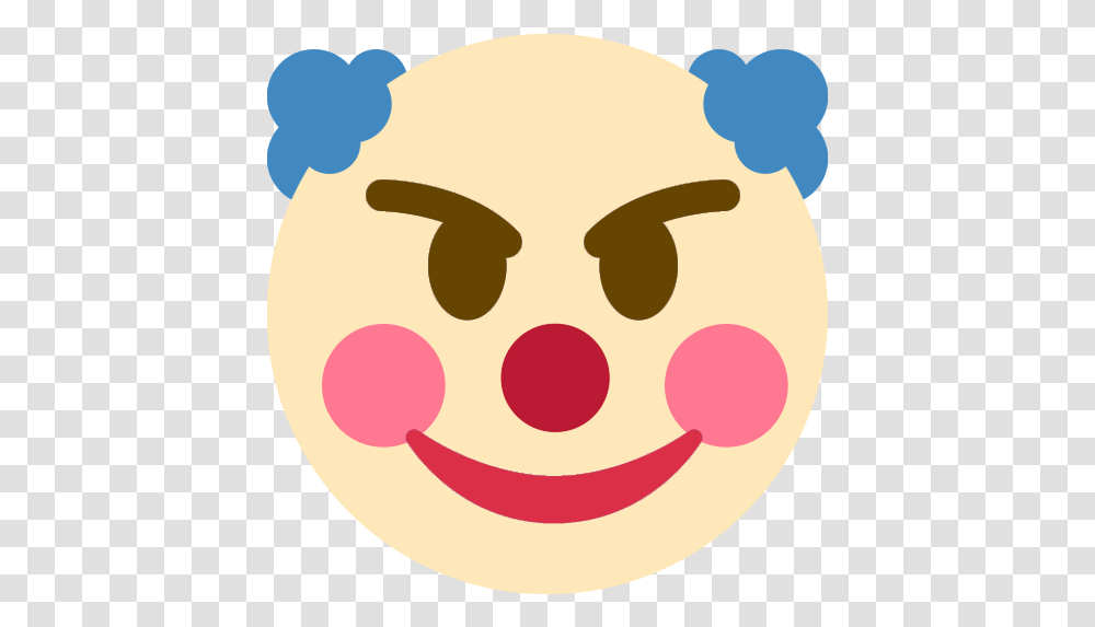 Clownimp Discord Emoji Twitter Clown Emoji, Food, Face, Pac Man Transparent Png