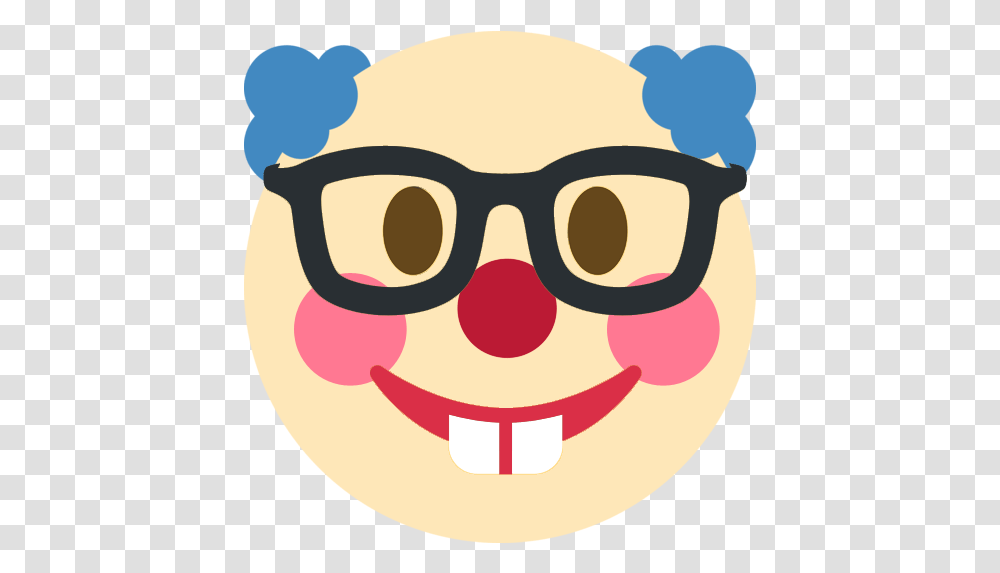 Clownnerd Discord Nerd Emoji, Sunglasses, Accessories, Goggles, Graphics Transparent Png