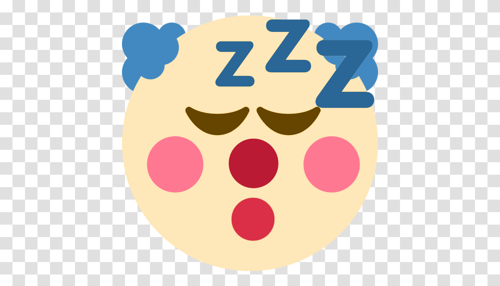Clownsleepy Discord Emoji Sleepy Clown Emoji, Number, Symbol, Text, Food Transparent Png