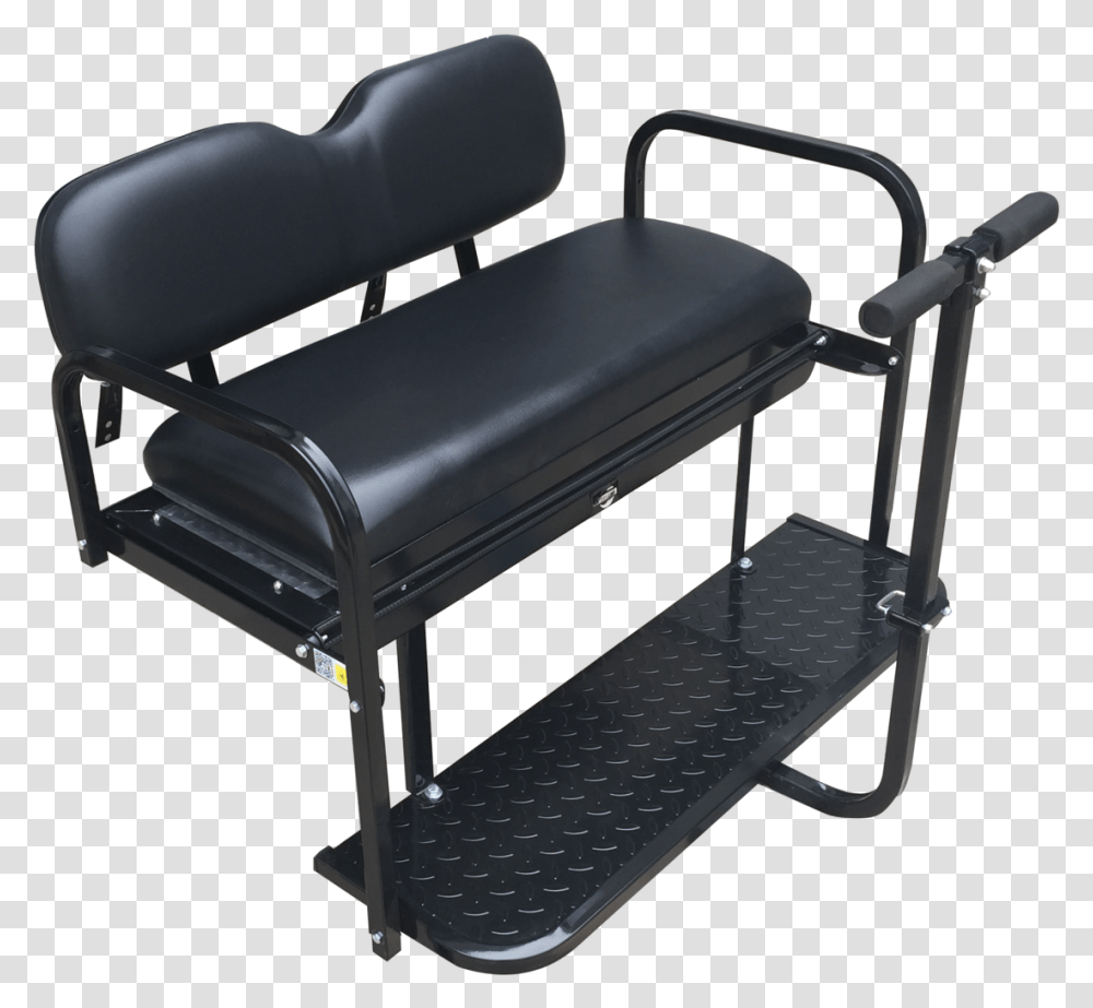 Club Car Precedent Golf Cart Rear Flip Seat Kit W, Furniture, Chair, Machine Transparent Png