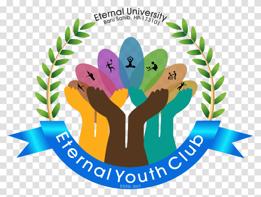 Club Hp Logo Logo For Youth Club, Floral Design, Pattern Transparent Png