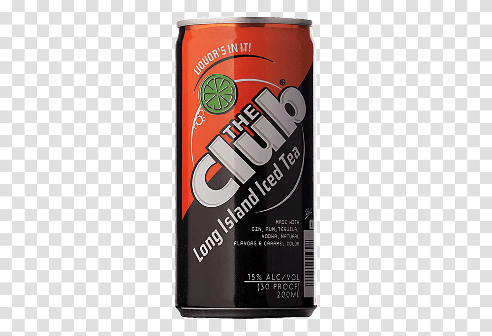 Club Ice Tea Can, Tin, Beer, Alcohol, Beverage Transparent Png