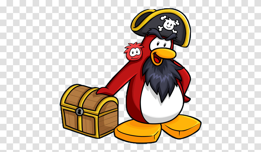 Club Penguin Clip Art Club Penguin Hd, Pirate, Treasure, Bird, Animal Transparent Png