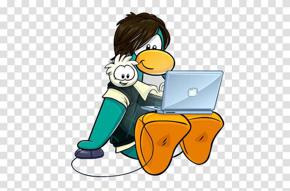 Club Penguin Clip Art, Pc, Computer, Electronics, Laptop Transparent Png