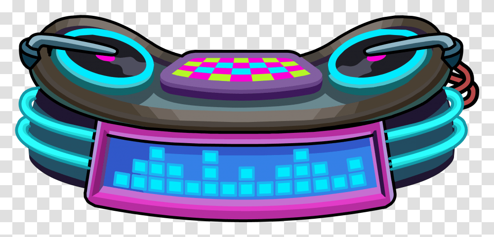 Club Penguin Dj Cartoon Dj Booth, Text, Weapon, Weaponry, Scissors Transparent Png