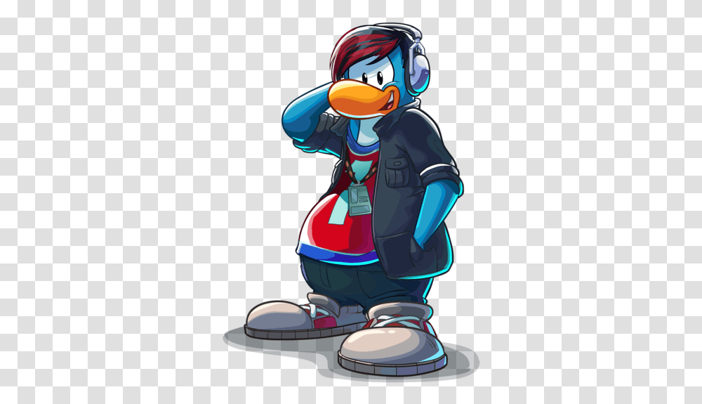 Club Penguin Dj, Performer, Toy, Helmet Transparent Png