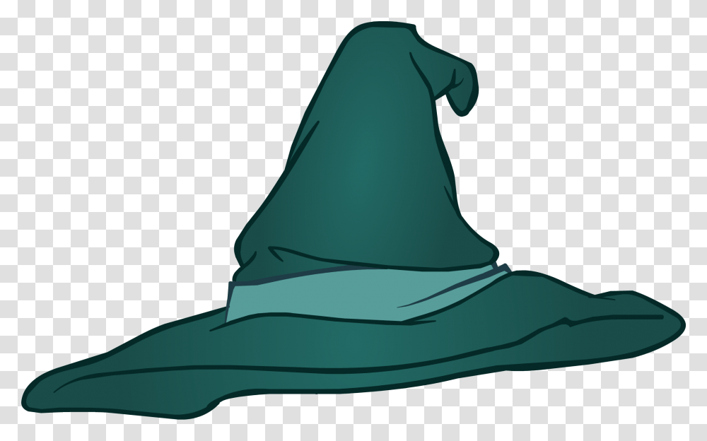 Club Penguin Magic Hat Green Witch Hat, Apparel, Sun Hat, Baseball Cap Transparent Png