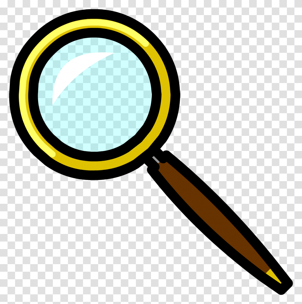 Club Penguin Magnifying Glass, Hammer, Tool Transparent Png