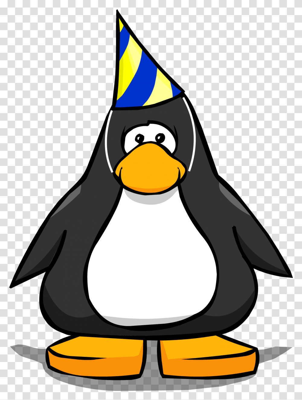 Club Penguin Penguin Club Penguin With Headphones, Apparel, Party Hat, Bird Transparent Png
