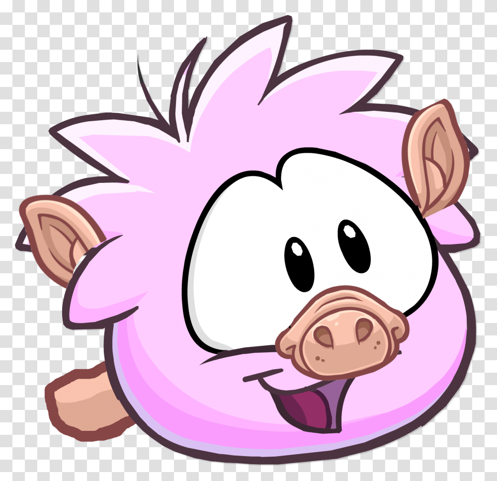 Club Penguin Puffle Ideas Download Club Penguin Pink Puffle, Animal, Pig, Mammal Transparent Png