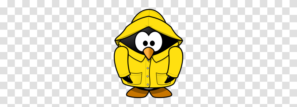 Club Penguin Rain Coat Clip Art Images Penguins, Helmet, Apparel, Bird Transparent Png