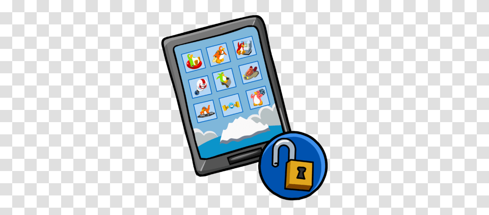 Club Penguin Rewritten Club Penguin Phone Item, Mobile Phone, Electronics, Cell Phone, Security Transparent Png