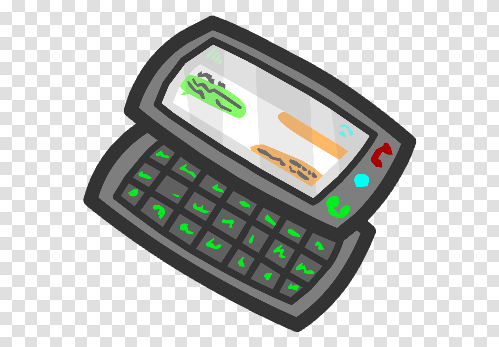Club Penguin Rewritten To Become Club Penguin Phone, Electronics, Calculator, Hand-Held Computer Transparent Png