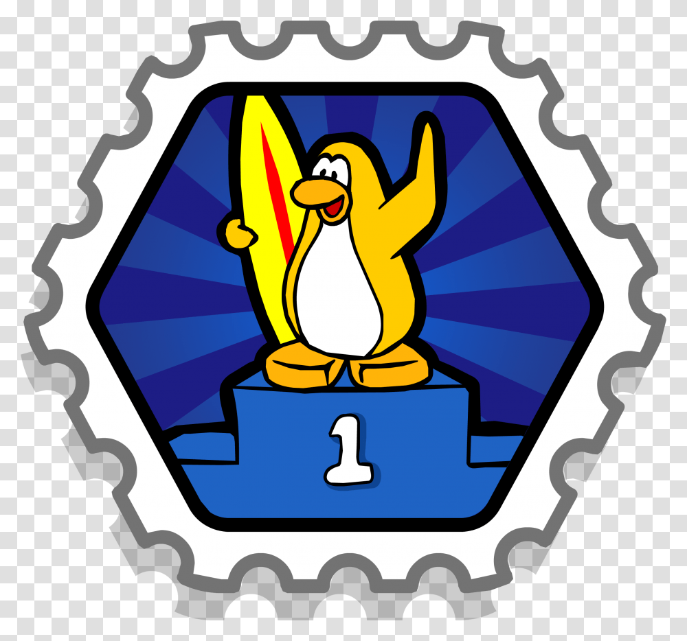 Club Penguin Rewritten Wiki Club Penguin Survivor Stamp, Logo, Emblem, Animal Transparent Png