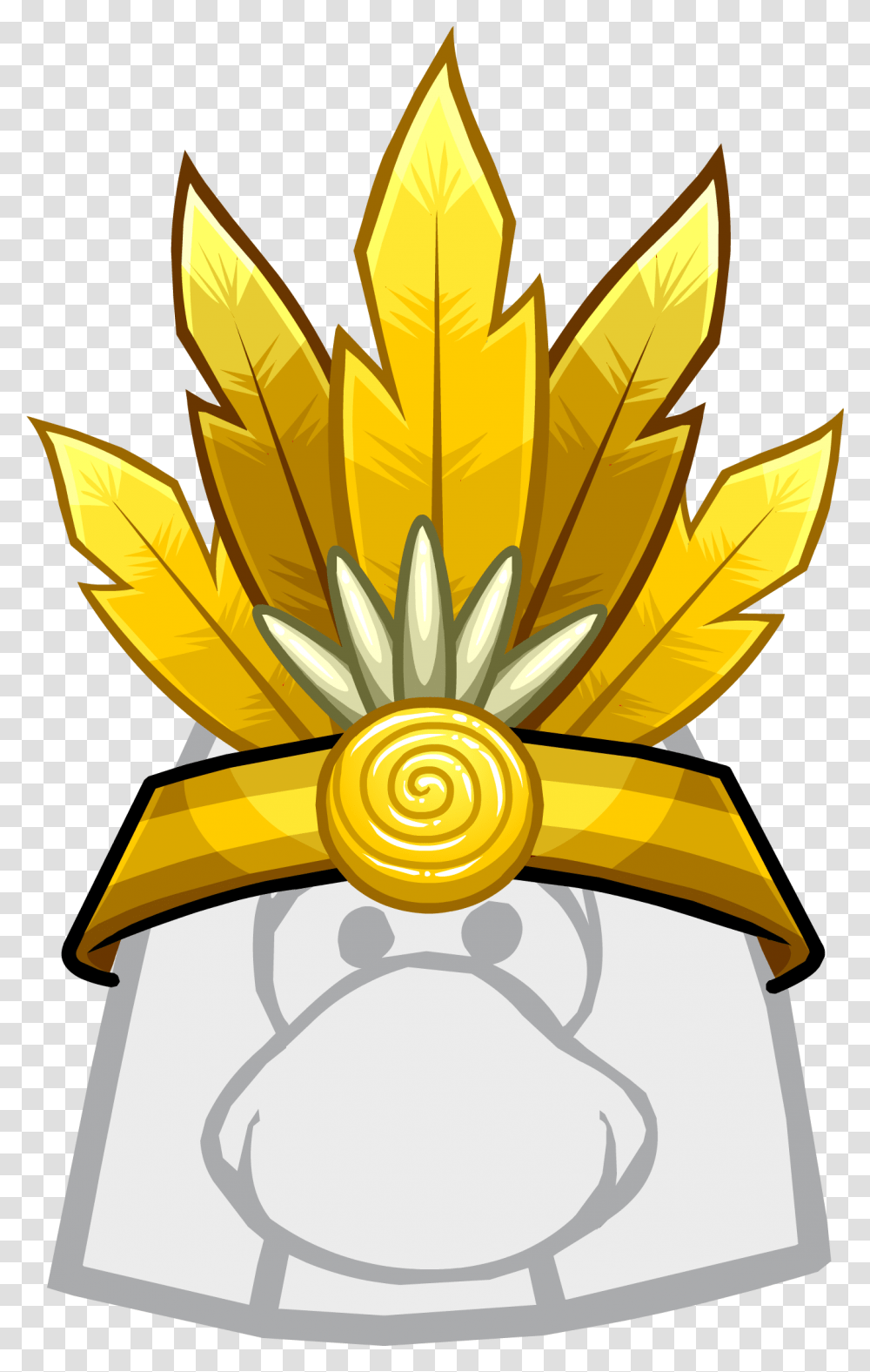 Club Penguin Rewritten Wiki Club Penguin With Hair, Leaf, Plant, Gold Transparent Png