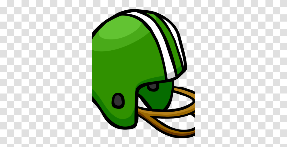 Club Penguin Rewritten Wiki Football Helmets Green, Clothing, Apparel, American Football, Team Sport Transparent Png