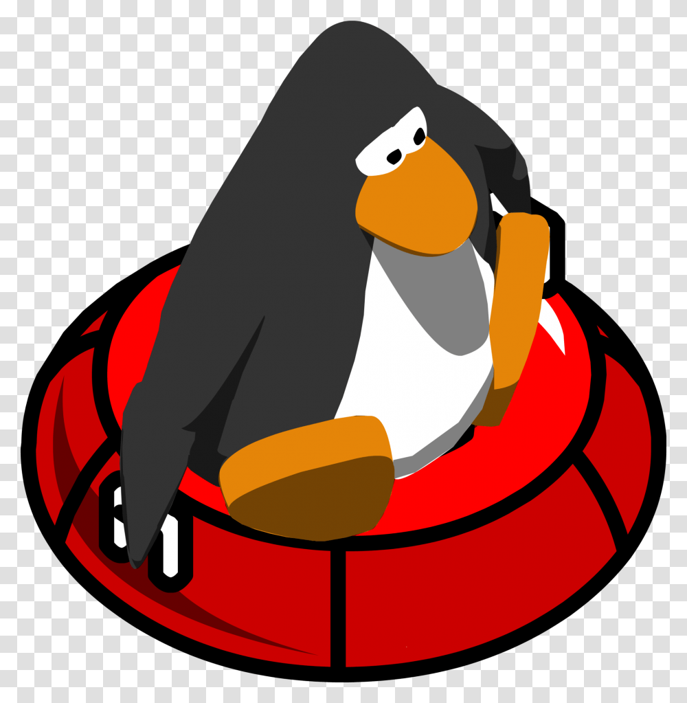 Club Penguin Tube Race Club Penguin Penguin Sled, Bird, Animal, King Penguin Transparent Png