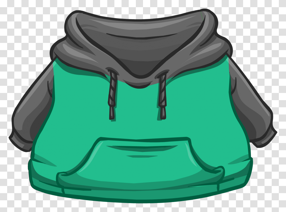 Club Penguin Wiki Black And Green Two Tone Hoodie, Animal, Invertebrate, Insect, Vegetation Transparent Png