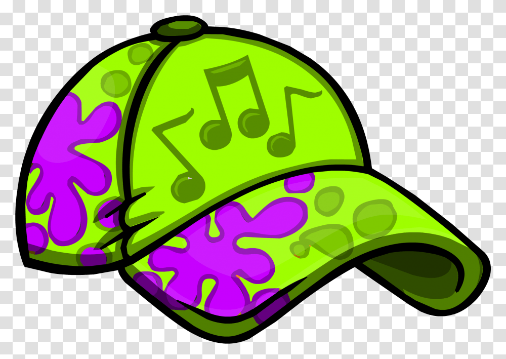 Club Penguin Wiki Club Penguin Music Hat, Apparel, Green Transparent Png