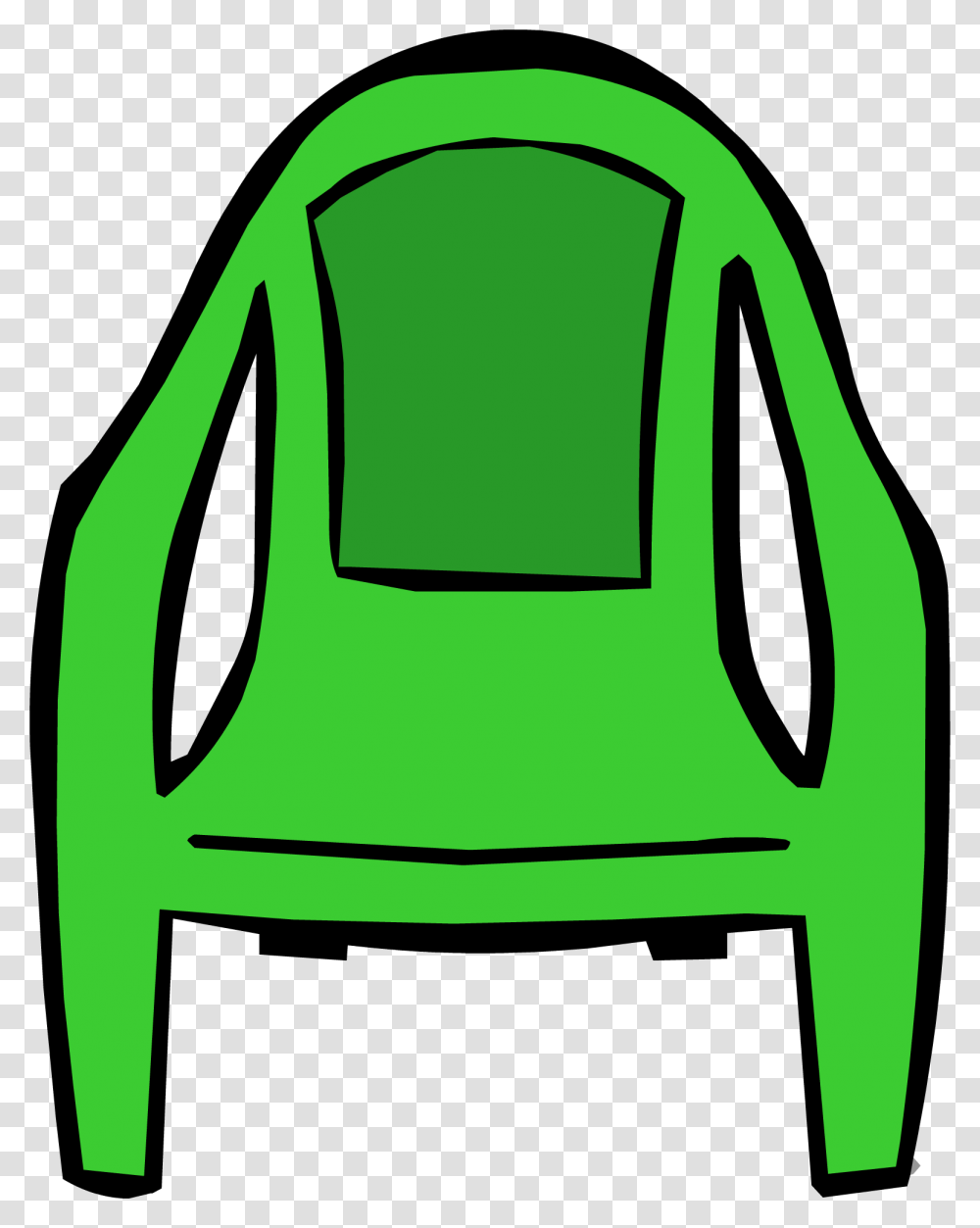 Club Penguin Wiki, Green, Chair, Furniture, Bag Transparent Png