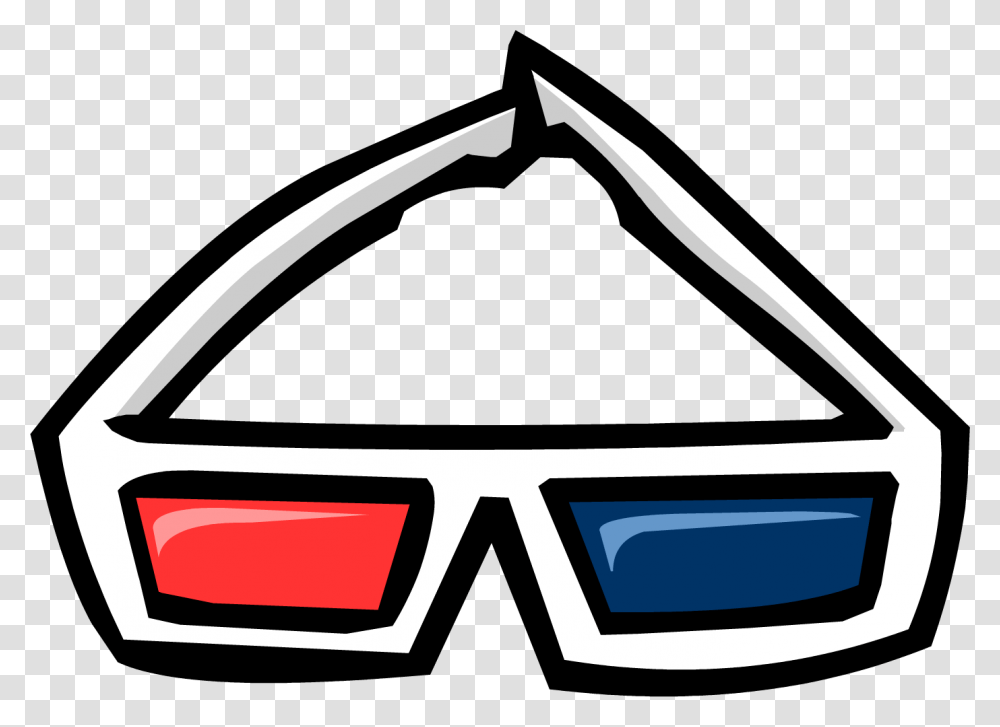 Club Penguin Wiki Old 3d Glasses, Accessories, Accessory, Goggles, Label Transparent Png