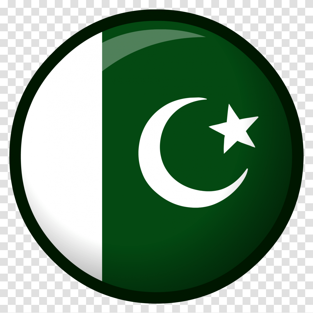Club Penguin Wiki Pakistan Flag In Circle, Star Symbol, Ball, Logo Transparent Png